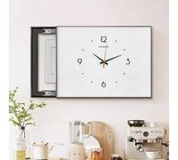 Panneau décoratif pour compteur électrique, Wall Breaker Cover Clock Toile Coulissante Multicolore Multi Tailles(B,60x50cm(23 5/8x19 3/4in))