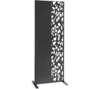 IDMarket – Panneau décoratif Universel Flower 150 x 50 cm Gris semi-ajouré sur le côté