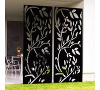 Panneau Décoratif Universel 150 X 50 Cm Lis Noir Mat Noir