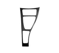 Panneau Décoration Centrale Voiture Pour BMW Pour Série 3 E90 2005-2012 Autocollant Décoratif Panneau Changement Vitesse Fibre Carbone Véritable(Black Carbon Fiber)