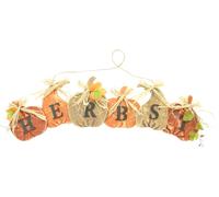 Panneau Décoration d'automne Plaque de porte Décoration d'automne Plaque à suspendre Citrouilles