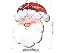 Panneau Décorations De Noël Créatives, Panneau En Forme D'Os Du Père Noël, Plaque Décorative En Bois.