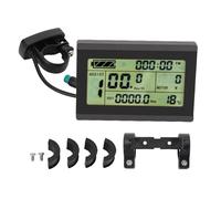 Panneau d'écran LCD à vélo électrique CheoTime, Panneau de Commande de Scooter électrique 24V 36V 48V avec Compteur de Vitesse du connecteur à 5 Broches pour Le Compteur de