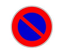 Panneau Défense de stationner - Ø18cm