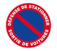Panneau Défense de stationner sortie de voitures - Rigide Ø180mm - 4040073