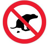 Panneau Déjection canine interdite - Rigide Ø180mm - 4041049