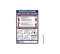 Panneau des manipulations extincteur. vertical