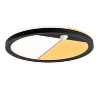 Panneau d'extérieur LED Lamina Backlight Détecteur de mouvement crépusculaire (IR) favorable aux insectes IP44 rond 280mm Tunable Warm 14W 1150lm 230V Noir Matière plastique Noir G