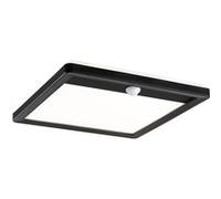 Panneau d'extérieur LED Lamina Backlight Détecteur de mouvement crépusculaire (IR) résistant à l'eau de mer IP44 carré 250x47mm 3000K 14,5W 950lm 230V Noir Matière plastique Noir G