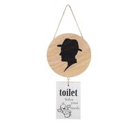 Panneau D'identification des Toilettes en Bois, Facile à Installer | Style Bois , Résistance à Décoloration, pour Bureaux et Salles D'eau D'invités