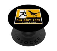 Panneau dinosaure assorti Run Don't Look The Fossil Got Revenge PopSockets PopGrip Adhésif