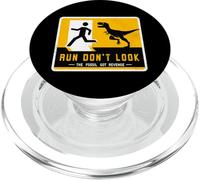 Panneau dinosaure assorti Run Don't Look The Fossil Got Revenge PopSockets PopGrip pour MagSafe