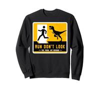 Panneau dinosaure assorti Run Don't Look The Fossil Got Revenge Sweatshirt