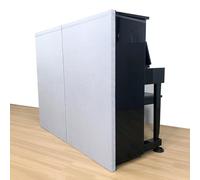Panneau d'insonorisation pour piano droit, 4,8 cm d'épaisseur, absorbant acoustique pour le dos du piano, couverture d'insonorisation professionnelle, facile à installer(Gray)