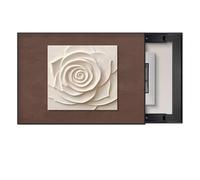 Panneau D'Inspection avec Cadre Ouverture Par Glissement Vers La Gauche | Cache Tableau Electrique Decoratif Une Œuvre D'art Murale Moderne à Motif Floral pour Le Salon, La Chambre(50x40cm/20x16in)