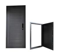 Panneau d'inspection coupe-feu, trappe d'accès aluminium porte métallique plaque de plâtre, plaque de recouvrement encastrée avec poignée, couvercle de trou mural système CVC(34x44in/86x112cm)