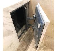 Panneau d'inspection encastré en acier galvanisé pour carreaux/pierre, trappe extra large (30 x 35 cm) durable et invisible pour un accès facile