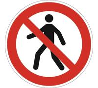 Panneau d'interdiction ASR A1.3/DIN EN ISO 7010 Piétons interdits Ku.