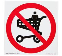 Panneau d'interdiction P925 : No standing in trolley - 85 x 85 mm - S85