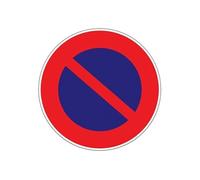 Panneau d'interdiction rond 300mm ''Stationnement interdit'' - - 4060309