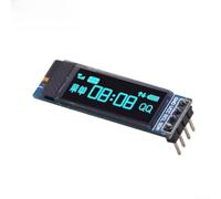 Panneau d'interface I2C pour écran OLED - Résolution 128 x 32 - 2,3 cm - Pour kits d'apprentissage intégrés et expériences électroniques (bleu)