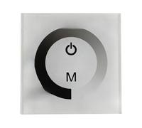 Panneau d'interrupteur mural, variateur tactile, module de bande lumineuse monochrome, contrôleur de luminosité(White)