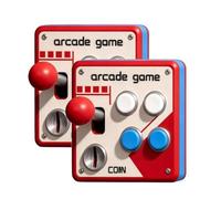 Panneau d'interrupteur rétro style arcade, cache-interrupteur lumineux, décoration murale vintage pour salle de jeux avec joystick et boutons colorés, style arcade, pour salle de jeux (2Pcs)