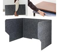 Panneau D'intimité Absorbant Le Bruit, Séparateur De Bureau Pliable, 60/80/100x50x50cm Cloison Acoustique Pour École Bibliothèque, Création D'espaces Privés, Améliore Concentration(Dark-grays,80cm)
