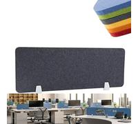 Panneau d'intimité acoustique en feutre pour bureau - Réduction du bruit - Facile à installer - 100 x 30 cm - Idéal pour les salles de classe et les espaces de travail des étudiants - Noir