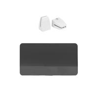 Panneau d'intimité de bureau en acrylique, bureau indépendant, accessoires de bureau pour étudiants, centres d'appel, bibliothèques - 120 cm x 30 cm, noir, réduction du bruit, design élégant