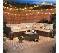 Panneau d'intimité en bambou naturel, clôture décorative for patio, clôture en roseau, blocage du soleil, séparateur de clôture de jardin décoratif(4x9.8ft/122x300cm)