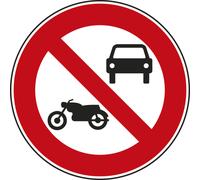 Panneau disque accès interdit véhicules moteur sauf cyclomoteurs 850 B7a cl2 - NADIA SIGNALISATION - DIS850E2B7a