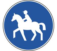 Panneau disque chemin obligatoire pour cavaliers 650 Ecolign B22c cl1 - NADIA SIGNALISATION - DIS650E1B22c
