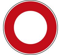 Panneau disque circulation interdite tout véhicule double sens 650 Ecolign B0 cl1 - NADIA SIGNALISATION - DIS650E1B0