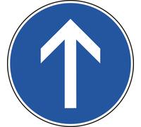 Panneau disque direction obligatoire intersection 850 Ecolign B21b cl1 - NADIA SIGNALISATION - DIS850E1B21b