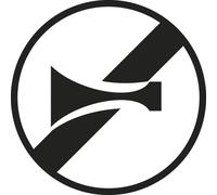 Panneau disque Fin d'interdiction avertisseur sonore 450 Ecolign B35 cl1 - NADIA SIGNALISATION - DIS450E1B35