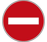 Panneau disque Sens interdit à tout véhicule 850 Ecolign B1 cl1 - NADIA SIGNALISATION - DIS850E1B1