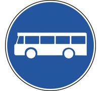 Panneau disque voie réservée véhicules transports publics 850 B27 cl1 - NADIA SIGNALISATION - DIS850E1B27