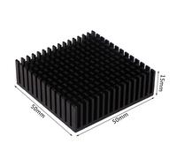 Panneau dissipateur thermique en aluminium, CPU puissance IC puce refroidisseur radiateur 50*50*15MM