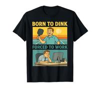 Panneau divisé pour terrain de pickleball et bureau contrasté T-Shirt