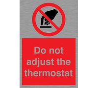 Panneau « Do not adjust the thermostat » - 200 x 300 mm - A4P