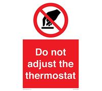 Panneau « Do not adjust the thermostat » - 200 x 300 mm - A4P
