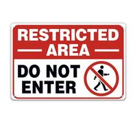 Panneau « Do Not Enter » - 20,3 x 15,2 cm - Panneau en métal « Do Not Enter » pour extérieur, porte de chambre, cour, ferme, entreprise et bureau, aluminium antirouille, résistant à la décoloration et