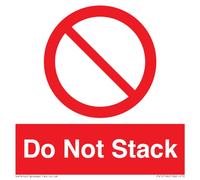Panneau Do Not Stack S10 100 x 100 mm