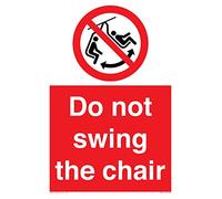 Panneau « Do not swing the chair » - 200 x 300 mm - A4P