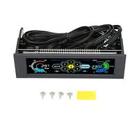 Panneau d'objectif PVC de moniteur de température de l'ordinateur Affichage 5 SETS PC Contrôleur de température du ventilateur PC