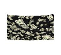 Panneau dollar - Bannière imprimée pour festival - Décoration d'extérieur résistante aux UV - Pour les salons commerciaux et les événements de jardin - Drapeau réutilisable