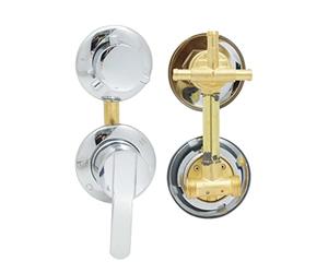 Panneau Douche Laiton 3/4/5 Voies Robinet Mitigeur Eau Chaude et Froide Commutateur Colonne Contrôle Chauffage Mélangeur Vave Inverseur, Cartouche Céramique (Conjoint- Intubation 3 Voies- B)