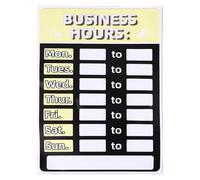Panneau D'ouverture Autocollant Réinscriptible en Pvc, Banque et Magasin