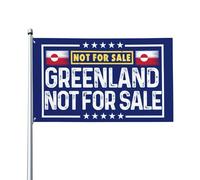 Panneau drapeau « Le Groenland n'est pas à vendre » 2 x 3 cm, « J'aime le Groenland n'est pas à vendre », bannière, tapisserie pour décoration de chambre, de jardin, sans mât